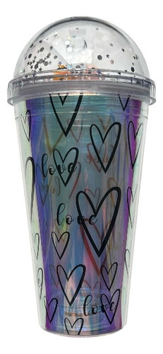 Vaso Termo Tapa Toldo 3d Agua Bebidas Diseño Moda Kawaii 