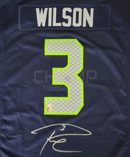 Jersey Autografiado Russell Wilson Seattle Seahawks Nfl