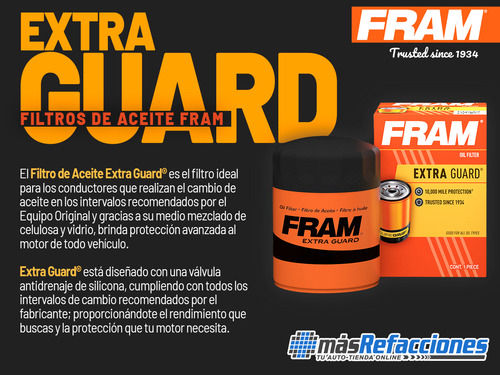 Filtro Aceite P/ Kawasaki Ex500 Ninja 500r 97 Al 09 Fram