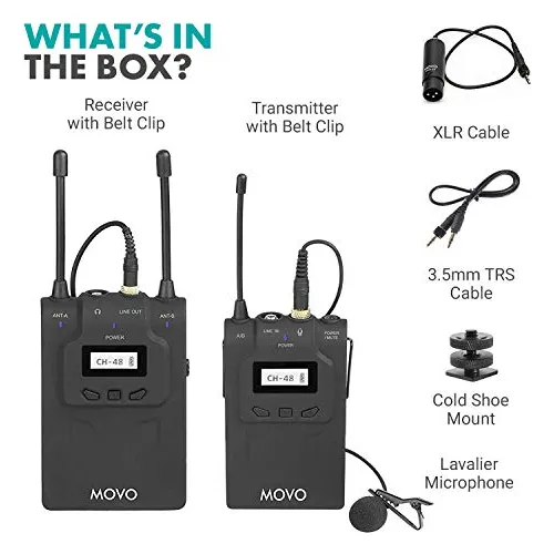Wmic80 Uhf Sistema De Micrófono De Solapa Inalámbrico...
