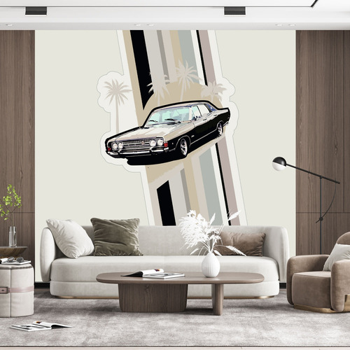 Vinilo Mural Pared Cuadro Poster Ford Fairlane 1,50 X 1,20 M