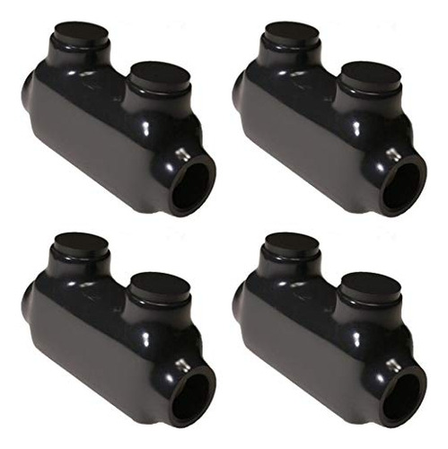 (4 Pack) Morris Item 97020 Black Insulated In-line Spli...