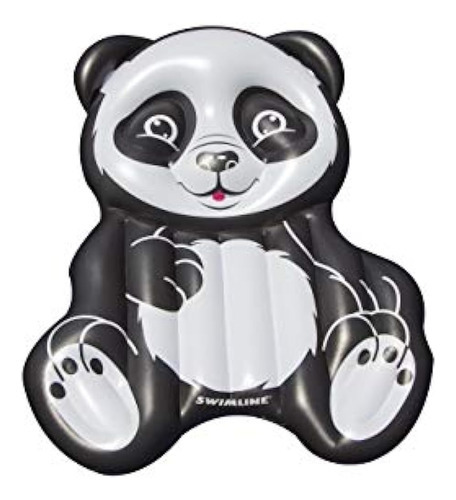 Flotador Inflable Para Piscina Swimline Panda, Negro / Blanc