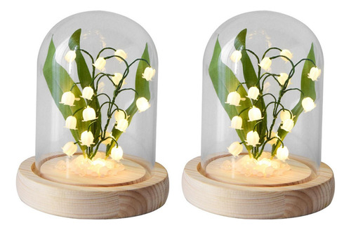 2 Luces Nocturnas Con Forma De Lirio De Orquídeas, Material