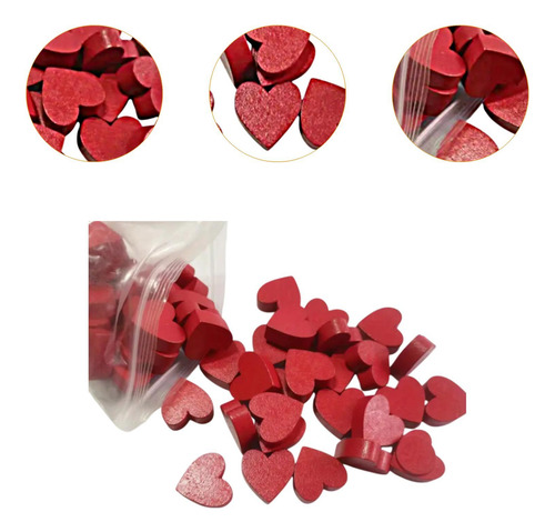 100x Corazón De Valentín, Letrero De Madera, Decoración