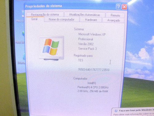 Cpu Pentium 4 - Intel 478 Pinos-2.0ghz/256mb Ddr2/266