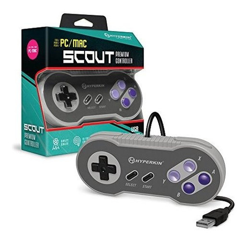 Controlador Usb Premium Snesstyle Hyperkin Scout Para Pc Mac