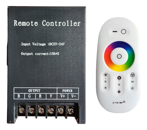 Controladora Rgb Tactil Touch 30a Control Rf Tira Led 5-24v