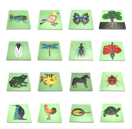 (b) Rompecabezas Montessori, Forma De Animal, Forma De Ceril