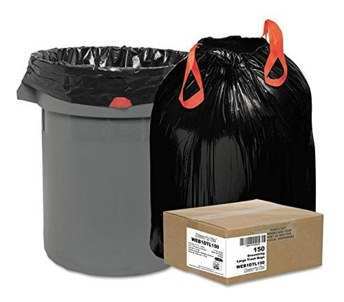 Heavy-duty Bags, 33gal, 1.2 Mil, 38 X 33-1/2, Black, 150/box