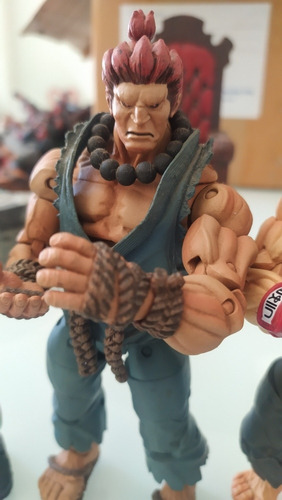 Bonecos Street Fighter, Ken, Ryu, Guile, Akuma E Chun-li. (Usado)