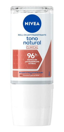 Desodorante Nivea Tono Natural Clinical Roll-on X 50ml