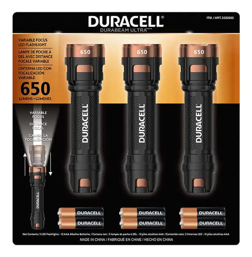 Duracell Durebeam Ul Tra Linterna Led De Enfoque Variable Es