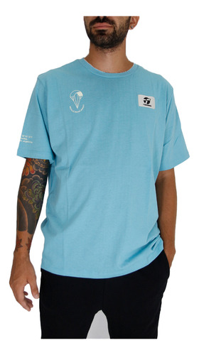 Remera Topper Recicla Baumm Hombre Turquesa Jjdeportes