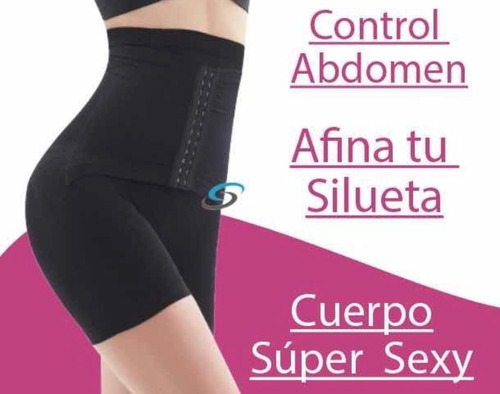 Imagen 6 de 10 de Panty Faja Reductora Short Doble Compresión Shaperx Bk 114