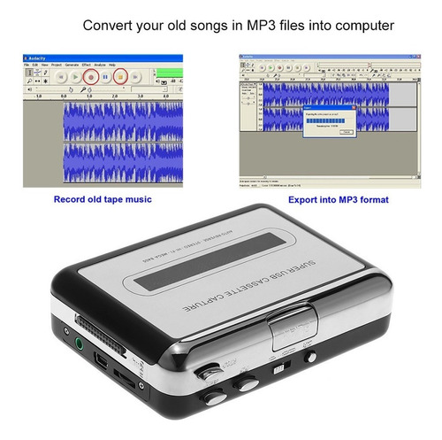 Convertidor De Cassette A Mp3 Ezcap Usb