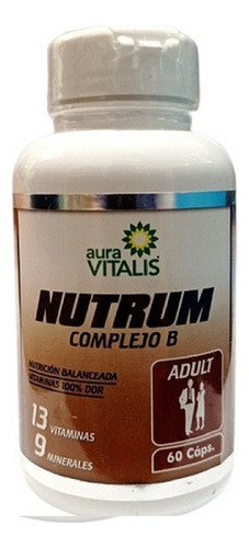 Nutrum Adulto Más Complejo B  60cáps 13 Vitaminas 9minerales