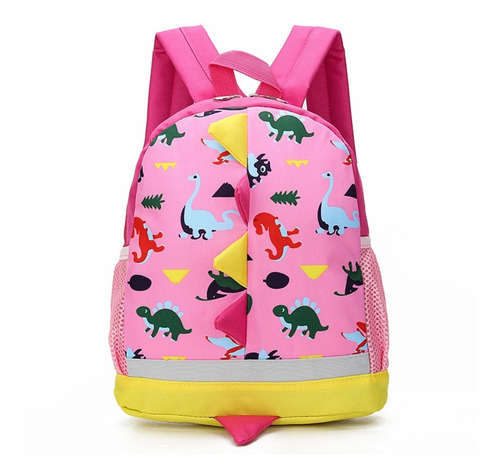 Mochila Infantil Escolar Dinosaurios 3d Divertidos Colores