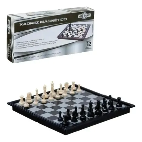 Juego De Ajedrez Magnético Plegable De 13x13 Cm, Ideal Para Viajes, Niños Y Adultos, Con Piezas Con Imán Para Jugar En Cualquier Sitio