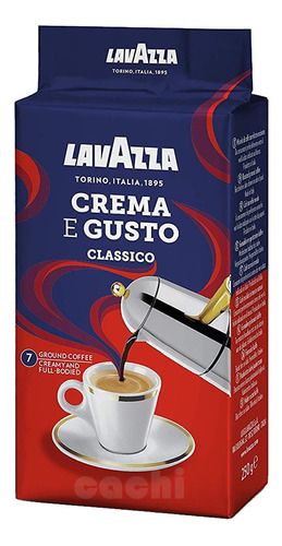 Imagen 1 de 2 de Cafe Lavazza Crema E Gusto 250gr De Maquina Molido