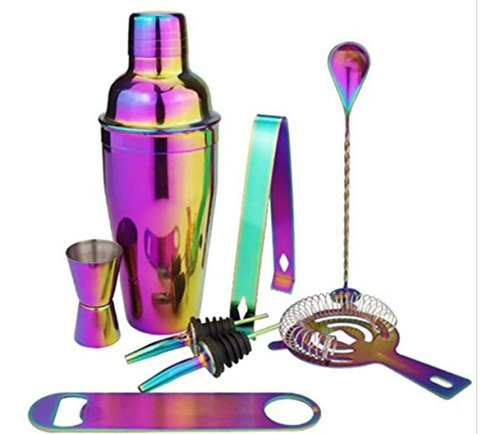 Juego De Coctelera Profesional De Bar  8 Piezas Kit