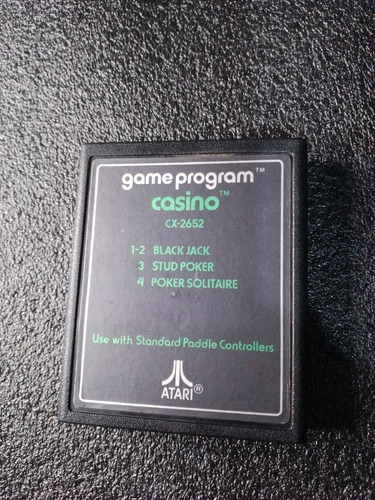 Game Programa Casino Para Atari 2600(blackjack,póker,sol) (Usado)