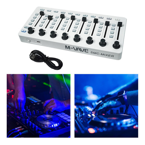 Controlador Midi Inalámbrico Consola De Mezclas Midi De 8