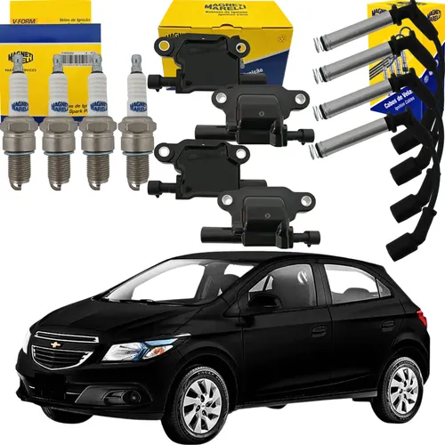comprar Kit Cabo Vela Bobina Ignição Onix Prisma 1.4 8v Flex 2013-19