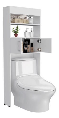 Mueble Ahorra De Espacio Para Baño Madrid Rta Blanco