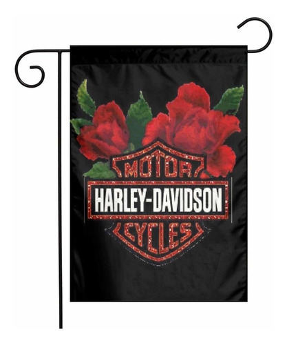 Bandera De Jardín De Harley Davidson 4.7 X 7.1 in Doble Cara