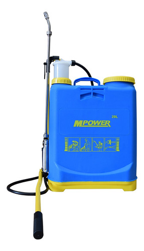 Fumigadora Manual Mpower 20 Lts Color Azul