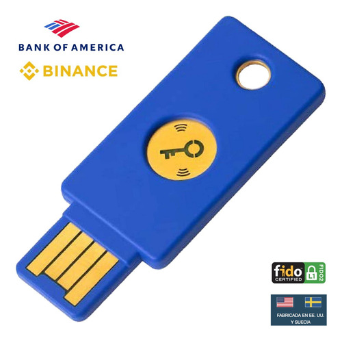 Security Key Nfc Fido Fido2 Usb Llave Seguridad Yubico