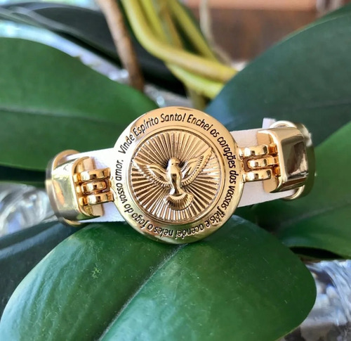Imagem 5 de 5 de Pulseira De Couro Espirito Santo Verniz Italiano