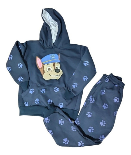 Conjunto Pants Sudadera Con Gorro Cheis Perrito Pawpatrol 