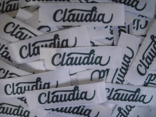 Etiquetas Personalizada Para Ropa En Raso Gros Y Elásticas