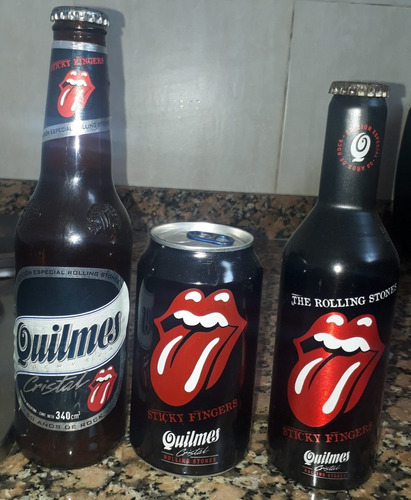 Lote Quilmes Cerveza Rolling Stones Cerrado Lata Botella 