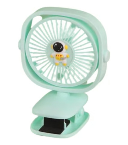 Ventilador Mini Con Clip Y Luz Recargable Portatil