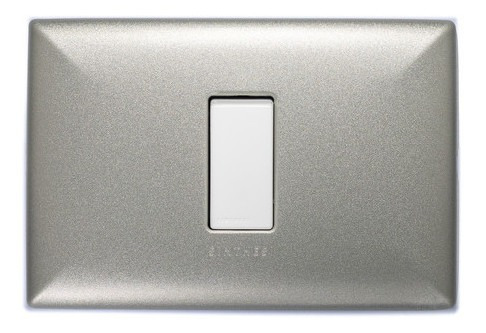 Interruptor Simple 9/24 Blanco/nickel Sinthesi (precio X Ud)