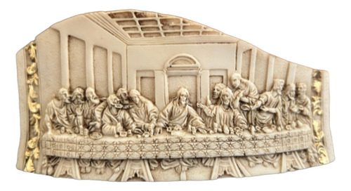 3 Piezas Ultima Cena 13.5 Cms Beige