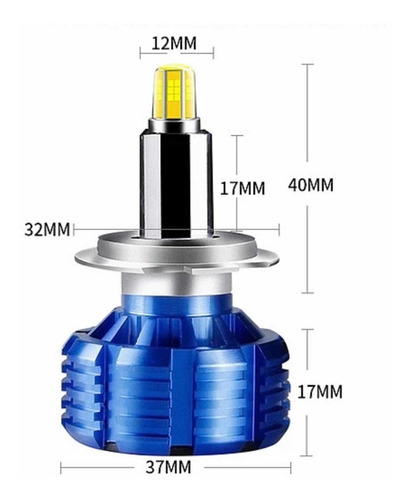 Imagen 3 de 8 de Kit Cree Led 360° Grados H7 Hh11 9006 Cambus 12v Ideal Lupas