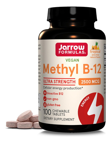 Vitamina B12 Metil 2500 Mcg 100 Capsulas Jarrow Formulas