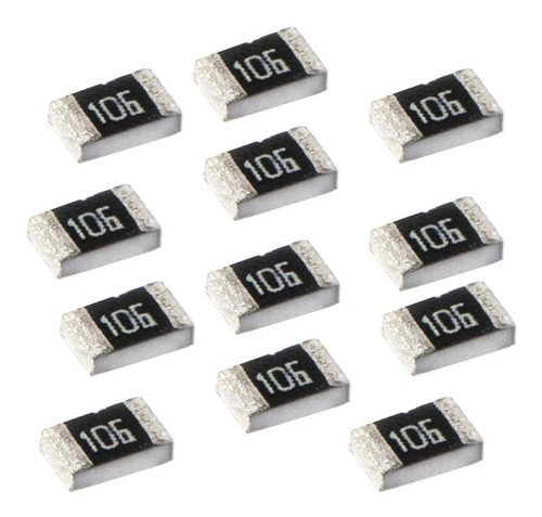 100 Pzs Resistor 10mohms 1/8w Smd 0805 0805w8j0106t5e