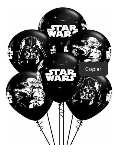 Globos Star Wars Darth Vader 10 Piezas Cumpleaños Fiesta