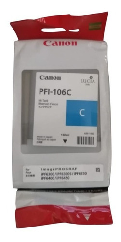 Cartucho De Tinta Canon Pfi-106c Original 6622b001 Nuevo