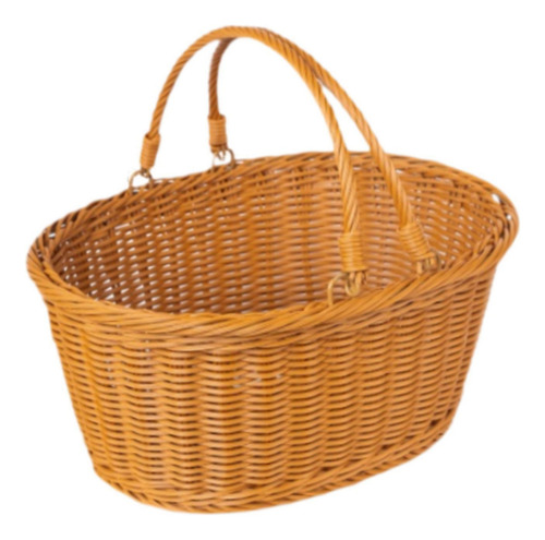 Cesta De Picnic Con Manijas De Canasta De 38 X 30 X 18 Cm