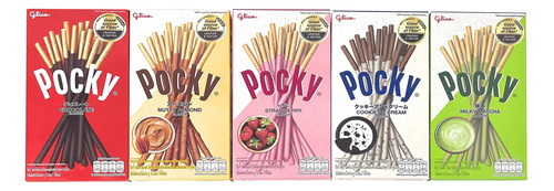 Pocky Paquete Variado De Palitos De Galletas De 5 Sabores (p