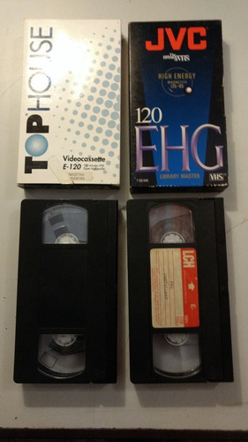 Lote De 4 Video Cassettes Vhs
