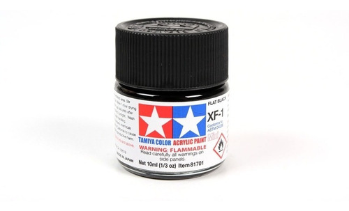 Pintura Tamiya Xf-1 Flat Black Negro Mate 10ml 81701