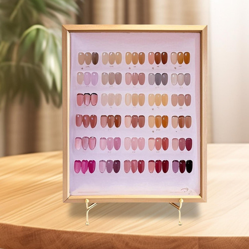 Soporte De La Paleta De Colores Plegable Manicura Muestra M