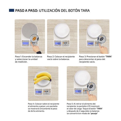Imagen 7 de 10 de Balanza Electronica Digital Cocina 10 Kilos Alta Precisión Capacidad máxima 10 kg Color Gris